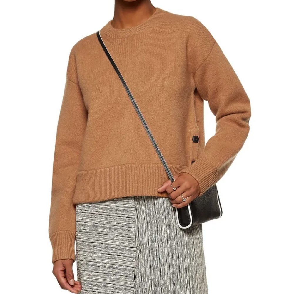 Rag & Bone Kassidy Button Sweater Camel